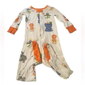 Beaufort Bonnet Company Jungle Animal Birthday/Party Footed Pajamas Size 18/24mo